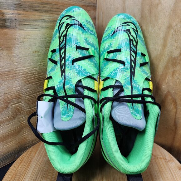 New Nike Alpha Menace Pro 3 Mens Green Football Cleats Size 11.5 - Picture 5 of 8